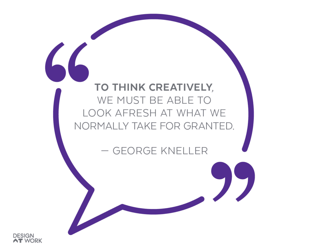 Quote about creativity from George Kneller