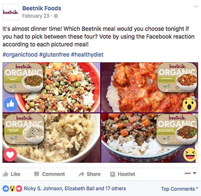 beetnik facebook poll post
